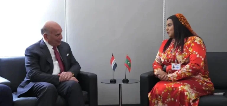 وزير الخارجية العراقي والمالديفي